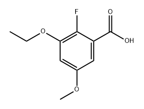 3-Ethoxy-2-fluoro-5-methoxybenzoic acid Structure