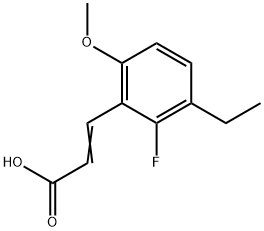 3-(3-Ethyl-2-fluoro-6-methoxyphenyl)-2-propenoic acid|