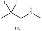 1-Propanamine, 2,2-difluoro-N-methyl-, hydrochloride (1:1) Struktur