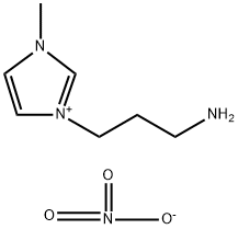 1-胺丙基-3-甲基咪唑硝酸盐 结构式