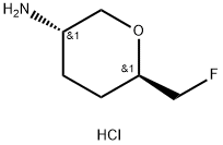 (3S,6R)-6-(氟甲基)四氢-2H-吡喃-3-胺盐酸盐,2170372-80-0,结构式