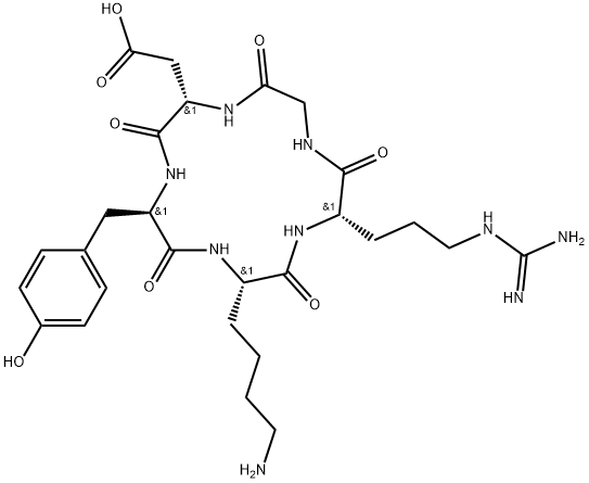 CYCLO(-ARG-GLY-ASP-D-TYR-LYS)