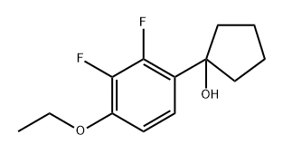 1-(4-ethoxy-2,3-difluorophenyl)cyclopentanol 结构式