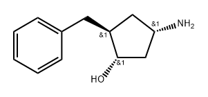 (1S,2S,4S)-4-amino-2-benzyl-cyclopentanol|