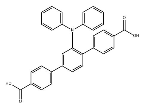 2'-(二苯基氨基)-[1,1':4',1''-三联苯]-4,4''-二羧酸,2171541-41-4,结构式