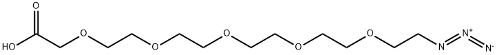 N3-PEG5-CH2COOH 化学構造式