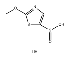 lithium(1+) ion 2-methoxy-1,3-thiazole-5-sulfinate 结构式