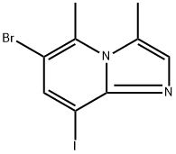 6-bromo-8-iodo-3,5-dimethylimidazo[1,2-a]pyridine Structure