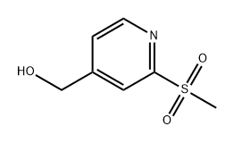 (2-methanesulfonylpyridin-4-yl)methanol Structure