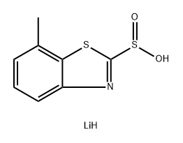 lithium(1+) ion 7-methyl-1,3-benzothiazole-2-sulfinate Structure