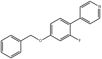 4-(4-(Benzyloxy)-2-fluorophenyl)pyridine Structure