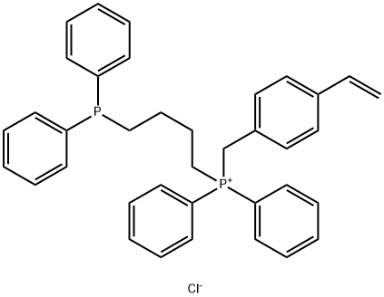 4-(diphenylphosphino)butyl][(4-ethenylphenyl)methyl]diphenylphosphonium  chloride (1:1)|4-(二苯基膦基)丁基][(4-乙烯基苯基)甲基]二苯基膦氯化物 (1:1)