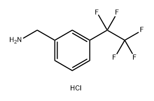 [3-(pentafluoroethyl)phenyl]methanamine hydrochloride Structure