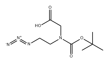 N-Boc-(2-azidoethyl)glycine Structure