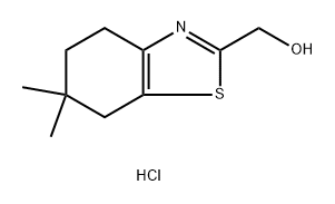 (6,6-dimethyl-4,5,6,7-tetrahydro-1,3-benzothiazol-2-yl)methanol hydrochloride,2172567-04-1,结构式