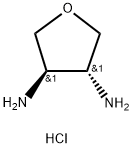 3,4-Furandiamine, tetrahydro-, hydrochloride (1:2), (3R,4R)- 化学構造式