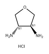 3,4-Furandiamine, tetrahydro-, hydrochloride (1:2), (3S,4S)- Struktur