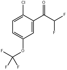 1-(2-chloro-5-(trifluoromethoxy)phenyl)-2,2-difluoroethanone,2173095-73-1,结构式