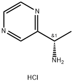 2-Pyrazinemethanamine, α-methyl-, hydrochloride (1:1), (αS)- 结构式