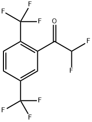 1-(2,5-Bis-trifluoromethyl-phenyl)-2,2-difluoro-ethanone 化学構造式