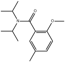 2-Methoxy-5-methyl-N,N-bis(1-methylethyl)benzamide Struktur