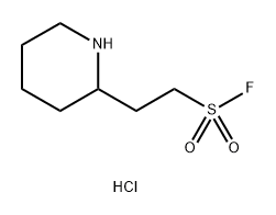 2-(PIPERIDIN-2-YL)ETHANE-1-SULFONYL FLUORIDE HYDROCHLORIDE, 2174002-27-6, 结构式