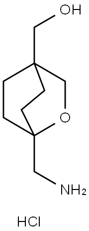 [1-(aminomethyl)-2-oxabicyclo[2.2.2]octan-4-yl]methanol hydrochloride Structure