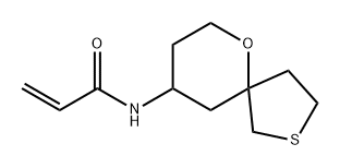 N-{6-oxa-2-thiaspiro[4.5]decan-9-yl}prop-2-enami
de Struktur