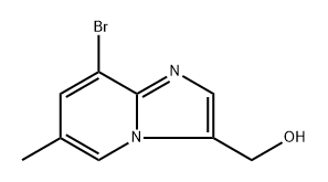 {8-bromo-6-methylimidazo[1,2-a]pyridin-3-yl}methanol Structure