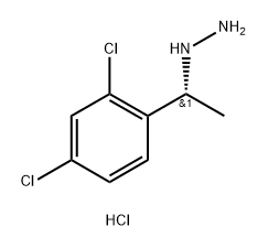 (R)-1-(1-(2,4-二氯苯基)乙基)肼盐酸盐, 2174940-53-3, 结构式