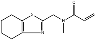 N-methyl-N-((4,5,6,7-tetrahydrobenzo[d]thiazole-2-yl)methyl)propenamide 结构式