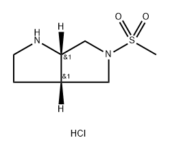 cis-5-methanesulfonyl-octahydropyrrolo[2,3-c]pyrrole hydrochloride Structure