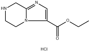 Ethyl 5,6,7,8-tetrahydroimidazo[1,2-A]pyrazine-3-carboxylate hcl,2177267-31-9,结构式