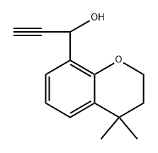 2H-1-Benzopyran-8-methanol, α-ethynyl-3,4-dihydro-4,4-dimethyl- Structure