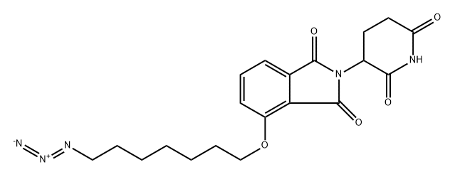 4-((7-azidoheptyl)oxy)-2-(2,6-dioxopiperidin-3-yl)isoindoline-1,3-dione,2179054-20-5,结构式