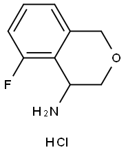 5-fluoroisochroman-4-amine hydrochloride 化学構造式