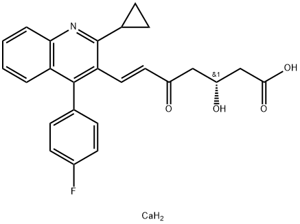 Pitavastatin 5-Oxo Impurity  Calcium Salt 化学構造式