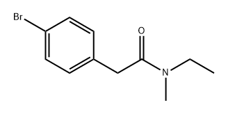 2-(4-bromophenyl)-N-ethyl-N-methylacetamide 化学構造式