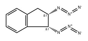 1H-Indene, 1,2-diazido-2,3-dihydro-, (1R,2S)- Structure