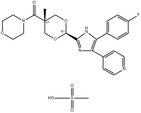 化合物 RPR-200765A MESYLAYTE, 218162-38-0, 结构式