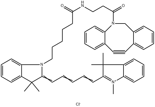 Cy5 DBCO 化学構造式