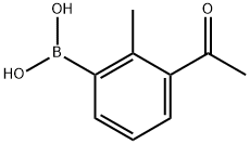 (3-acetyl-2-methylphenyl)boronic acid Struktur