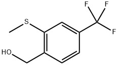 (2-(methylthio)-4-(trifluoromethyl)phenyl)methanol Structure