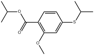 1-Methylethyl 2-methoxy-4-[(1-methylethyl)thio]benzoate Structure