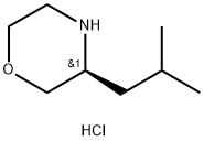 Morpholine, 3-(2-methylpropyl)-, hydrochloride, (3S)- Struktur