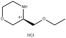 Morpholine, 3-(ethoxymethyl)-, hydrochloride, (3S)-,218594-78-6,结构式