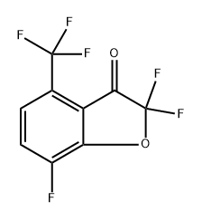 2,2,7-Trifluoro-4-(trifluoromethyl)benzofuran-3(2H)-one Structure