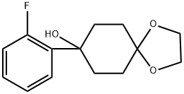 8-(2-fluorophenyl)-1,4-dioxaspiro[4.5]decan-8-ol Structure