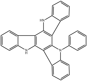 5-PHENYL-10,15-DIHYDRO-5H-DIINDOLO[3,2-A:3',2'-C]CARBAZOLE,2189708-39-0,结构式