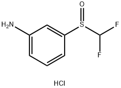 3-difluoromethanesulfinylaniline hydrochloride Struktur